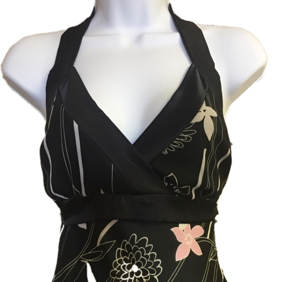 Papaya Ornate Black, Pink & White Floral Halter - Picture 5 of 5